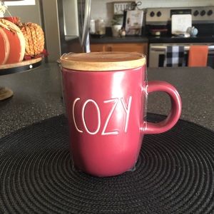 Rae Dunn mug with coaster